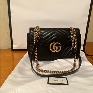 Gucci Black Quilted Leather Bag